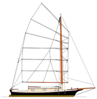 Scow 33 Junk Rigged Version