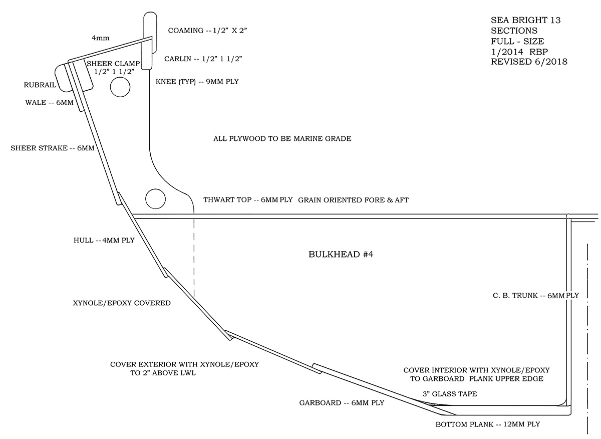 Sea Bright 13L Cold Molded Lapstrake Parker Marine Enterprises